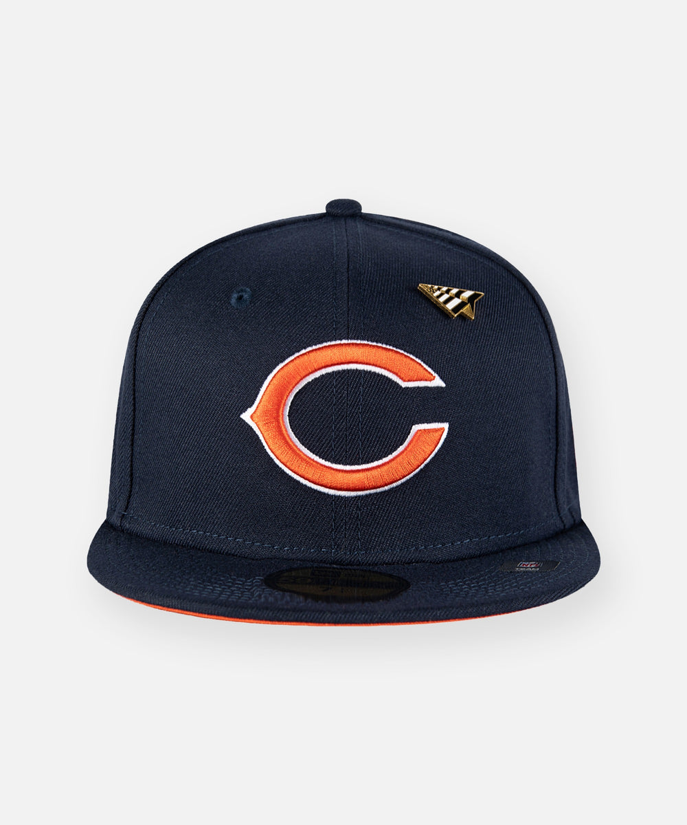 New Era Orange Chicago Bears Tri-Tone 59FIFTY Fitted Hat