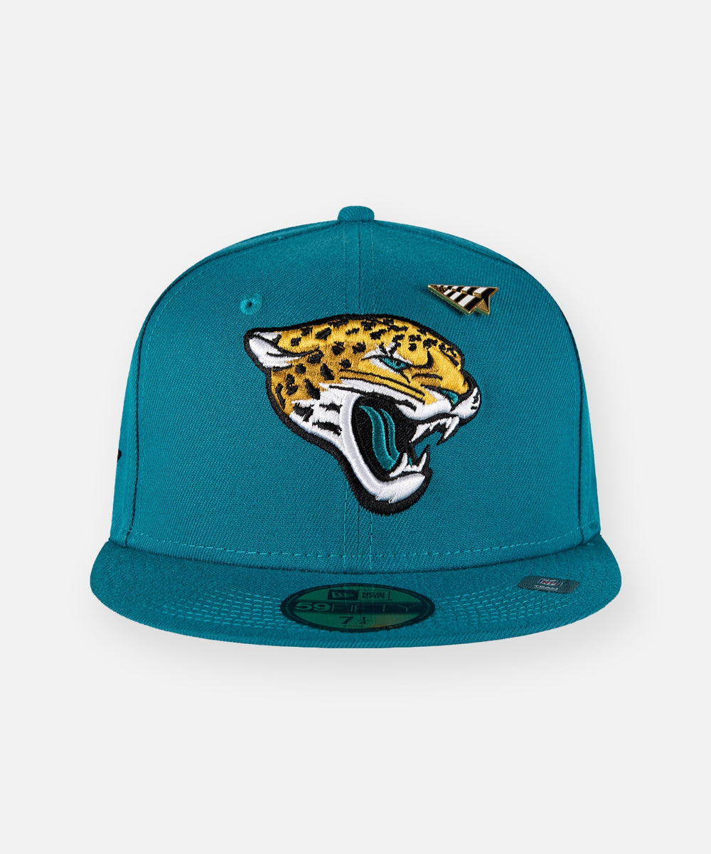 Jacksonville Jaguars 2T NFL MELTON-BASIC Grey-Teal Fitted Hat