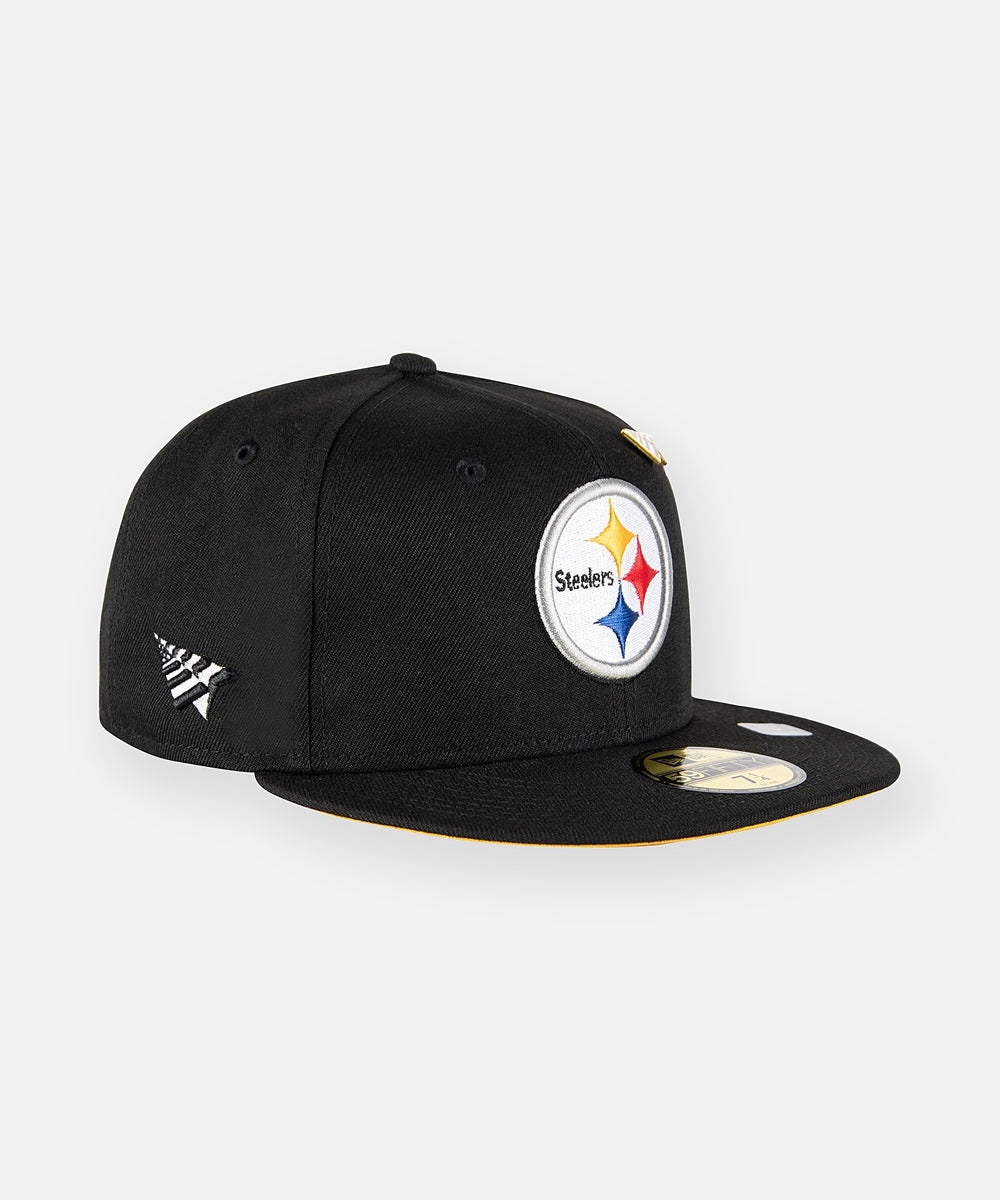 New Era Pittsburgh Steelers Bucket Hat M / Grey