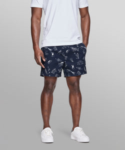 Sketch Print Swim Shorts