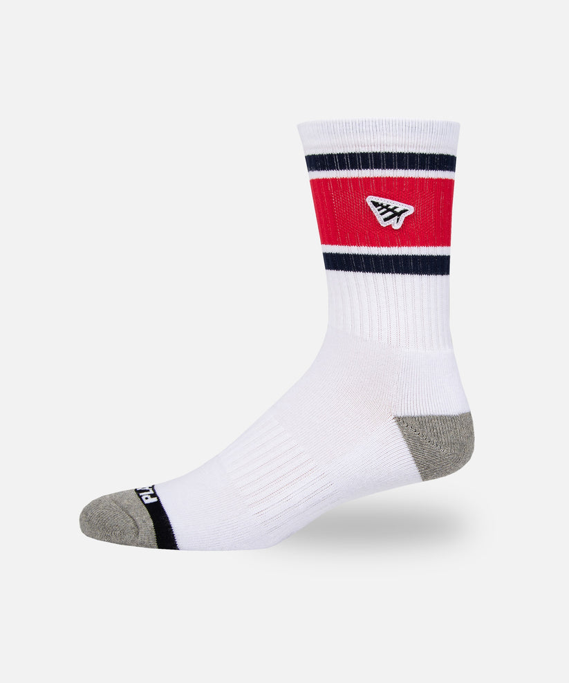 Embroidery Logo Patch Stripe Socks