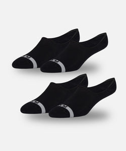 CUSTOM_ALT_TEXT: Paper Planes 2-Pack No Show Socks color Black.