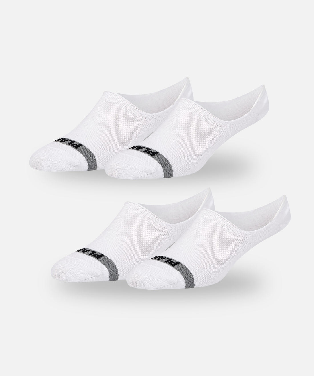 CUSTOM_ALT_TEXT: Paper Planes 2-Pack No Show Socks color White.