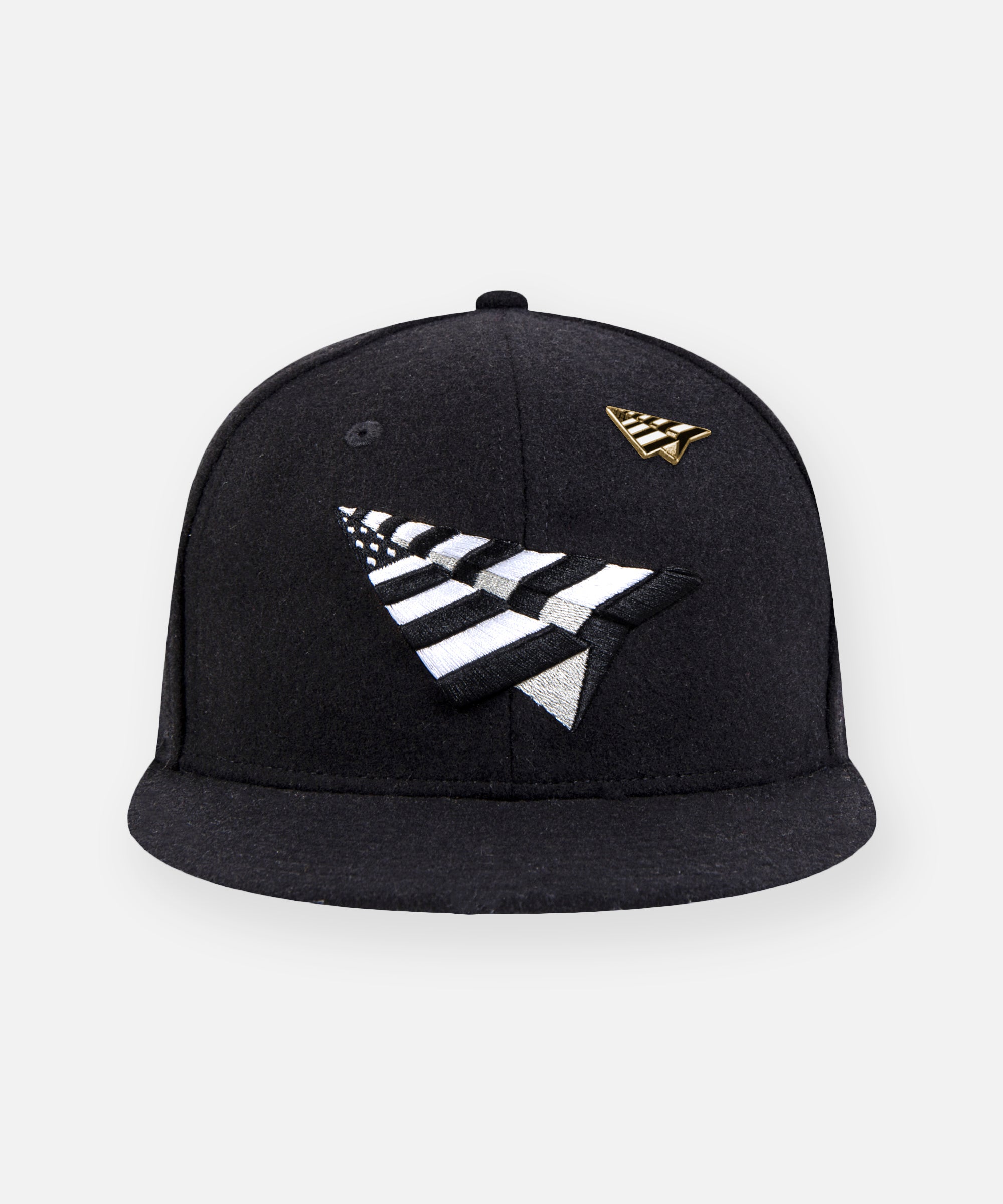 Black leather strapback hat online