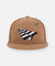 Wool Melton Crown 9Fifty Leather Strapback Hat