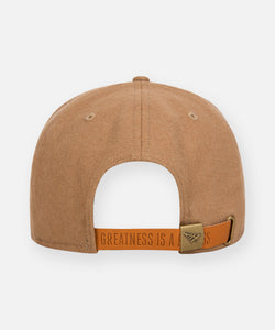 Wool Melton Crown 9Fifty Leather Strapback Hat