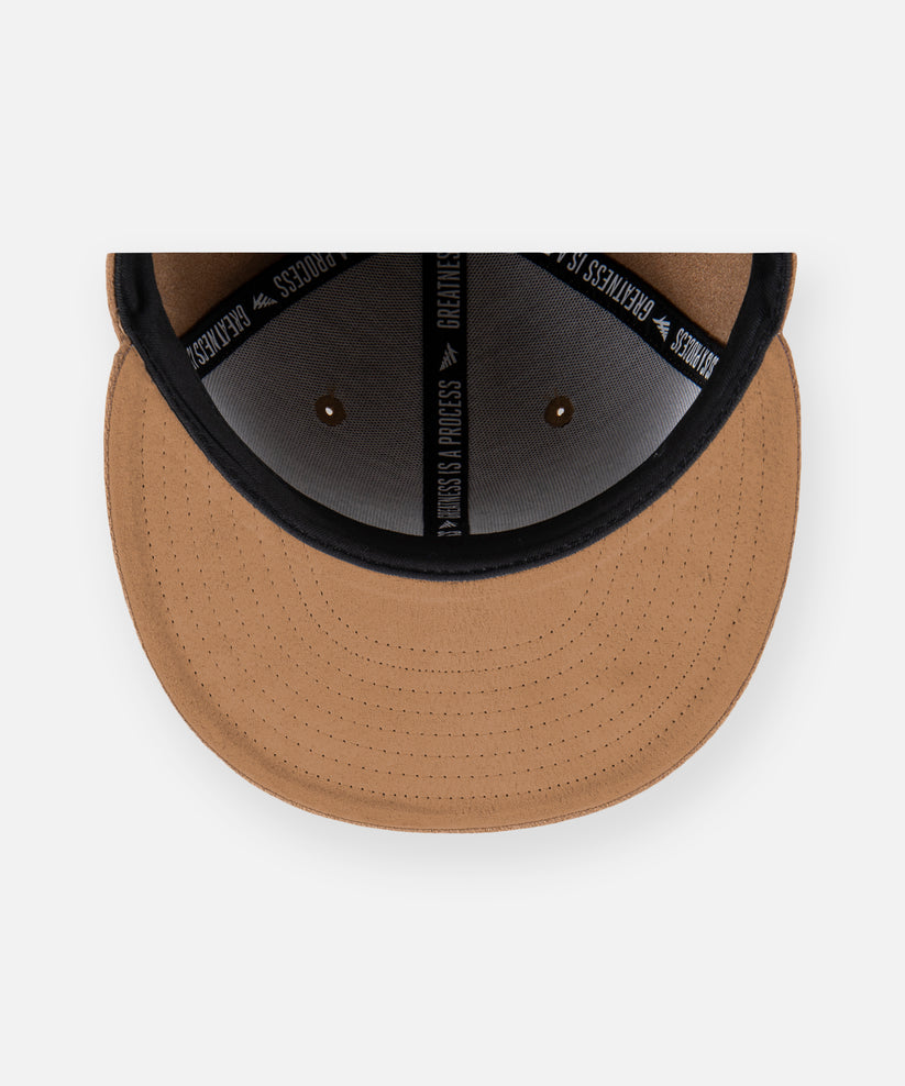 Wool Melton Crown 9Fifty Leather Strapback Hat