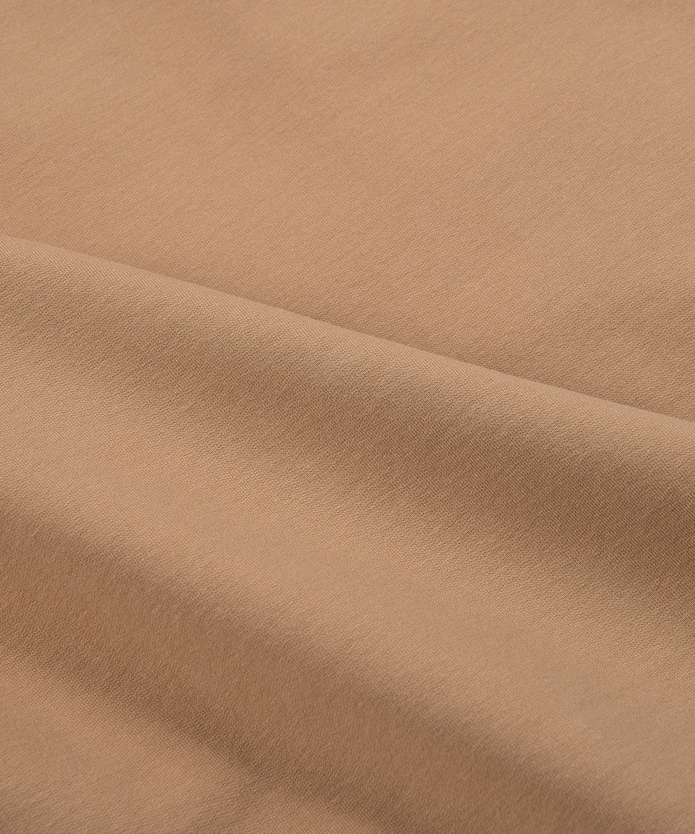 CUSTOM_ALT_TEXT: Fabric closeup on Paper Planes Full Zip Hoodie, color Maple.