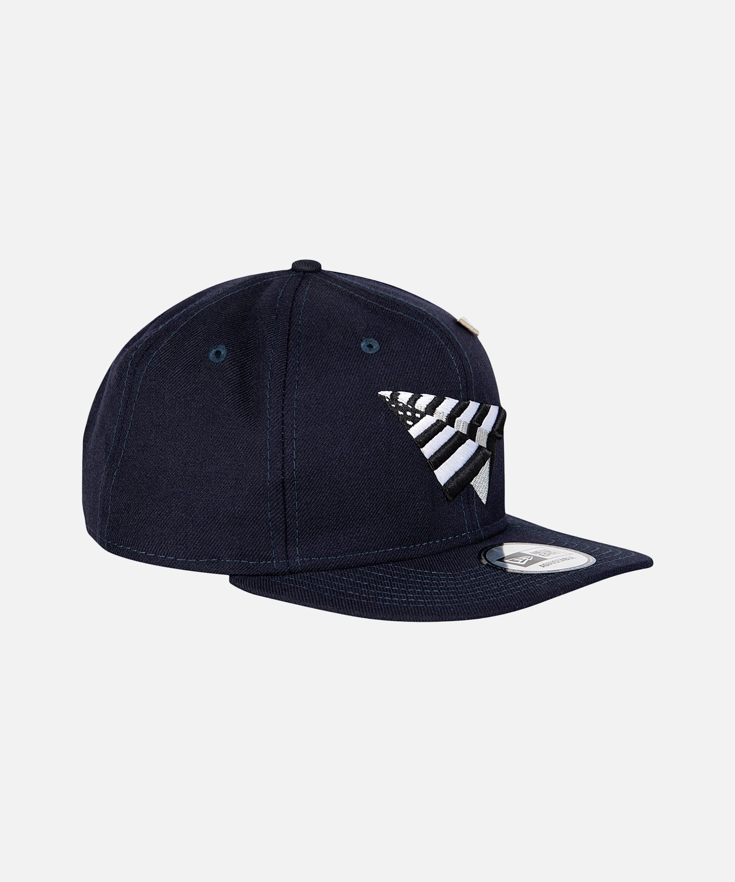 Navy Boy Crown Old School Snapback Hat