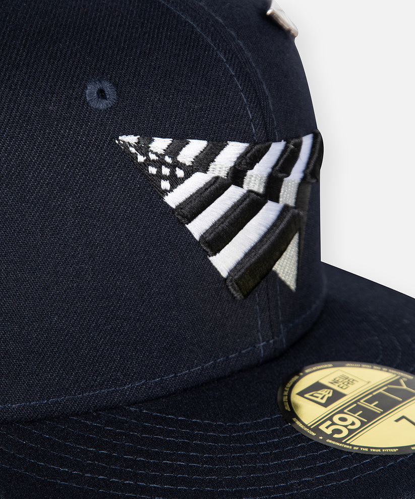 Navy Boy Crown Fitted Hat