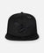 Blackout Crown Old School Snapback Hat