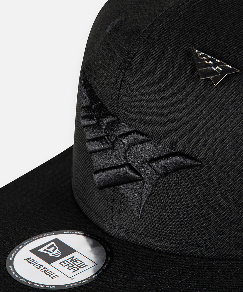 Blackout Crown Old School Snapback Hat