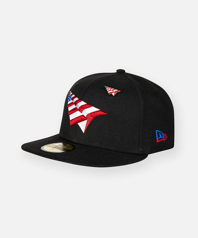 American Dream Black Crown Fitted Hat