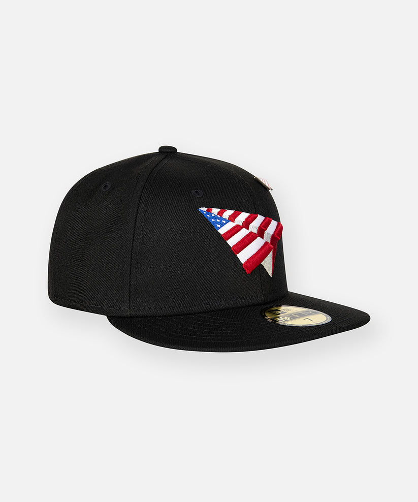 American Dream Black Crown Fitted Hat