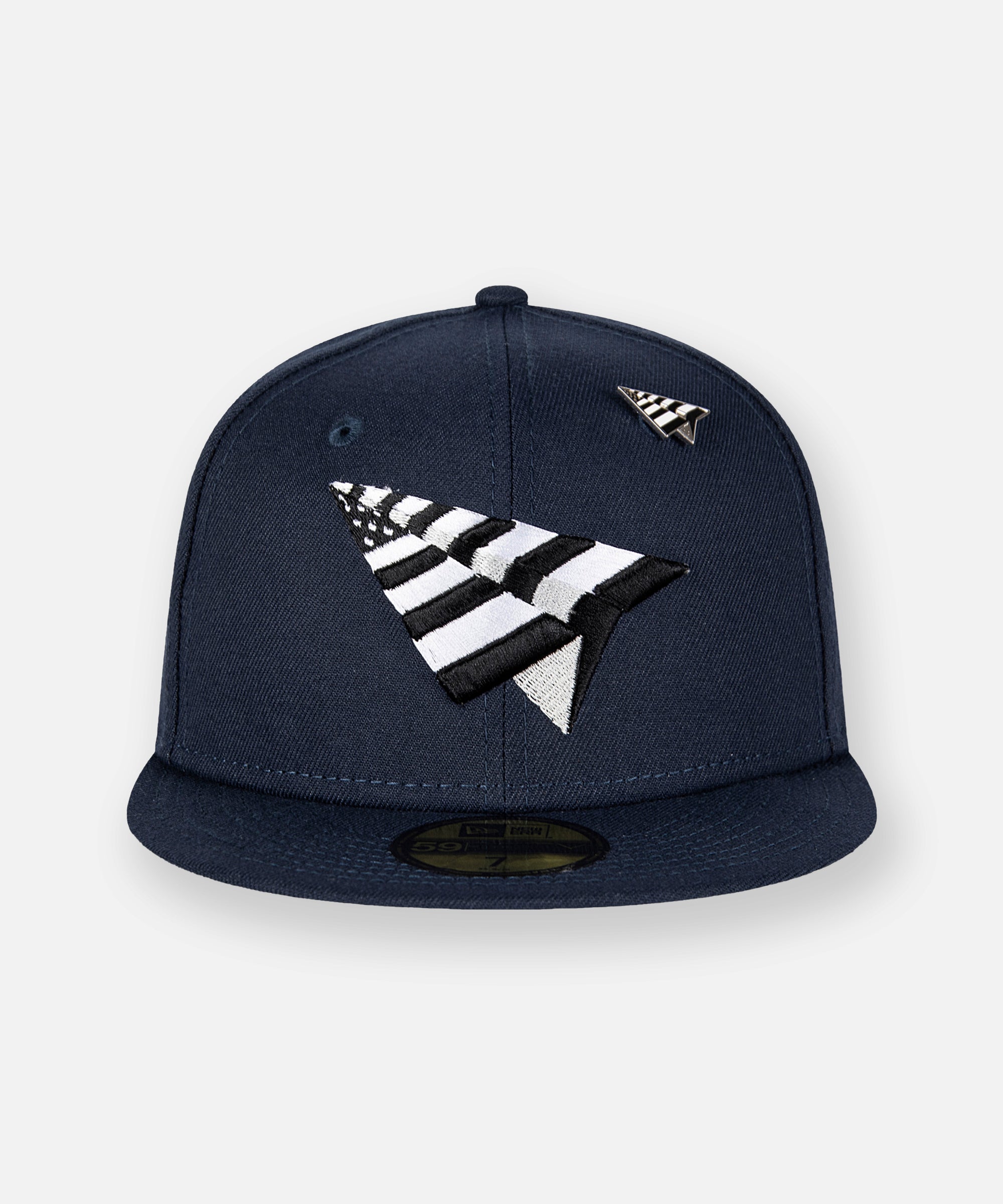 Paper plane store hat blue