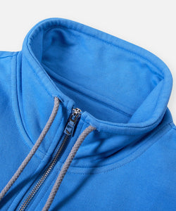 Open Hem Half Zip Sweatshirt