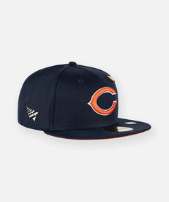 Shop New Era 59Fifty Chicago Bears Black White Basic Fitted Hat