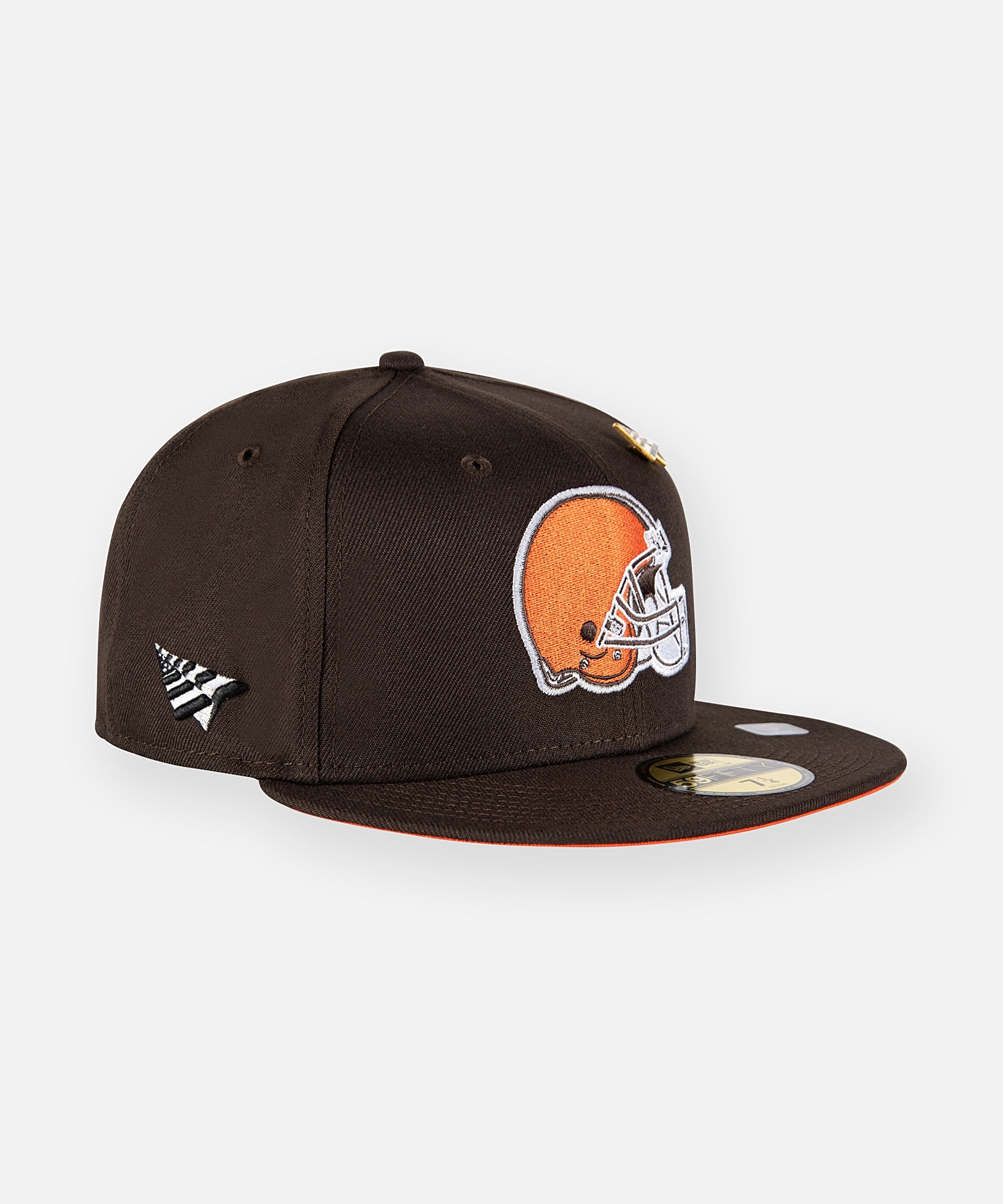 Cleveland Browns 2T NFL MELTON-BASIC Grey-Orange Fitted Hat