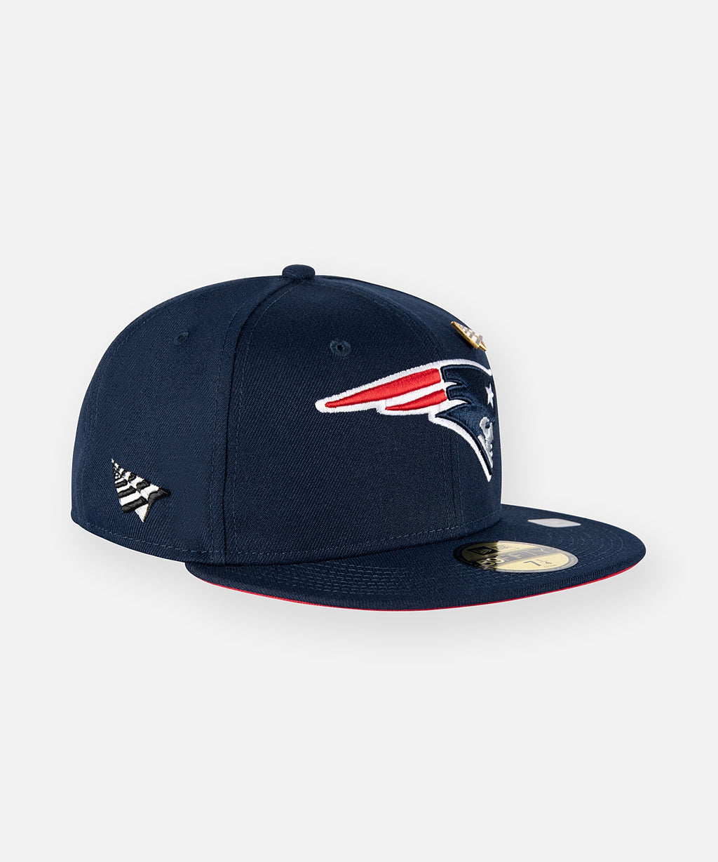 New England Patriots Old Logo New Era 59Fifty Fitted Hat Cap Size 7 1/8