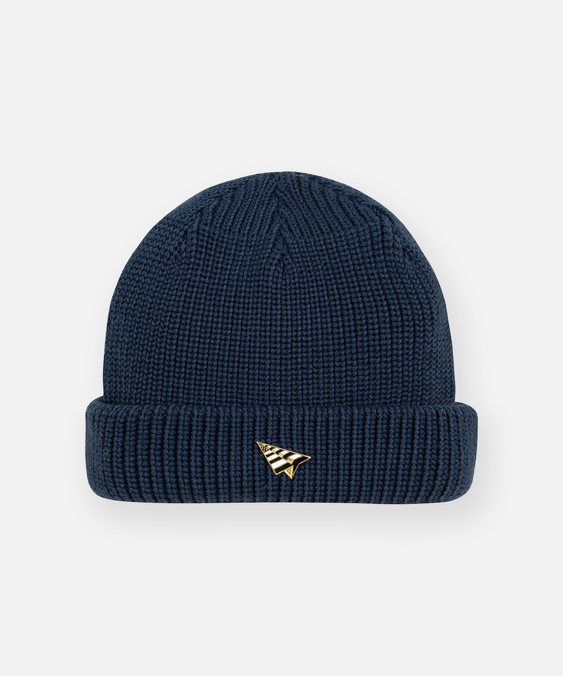 CUSTOM_ALT_TEXT: Paper Planes Wharfman Beanie, color Navy.