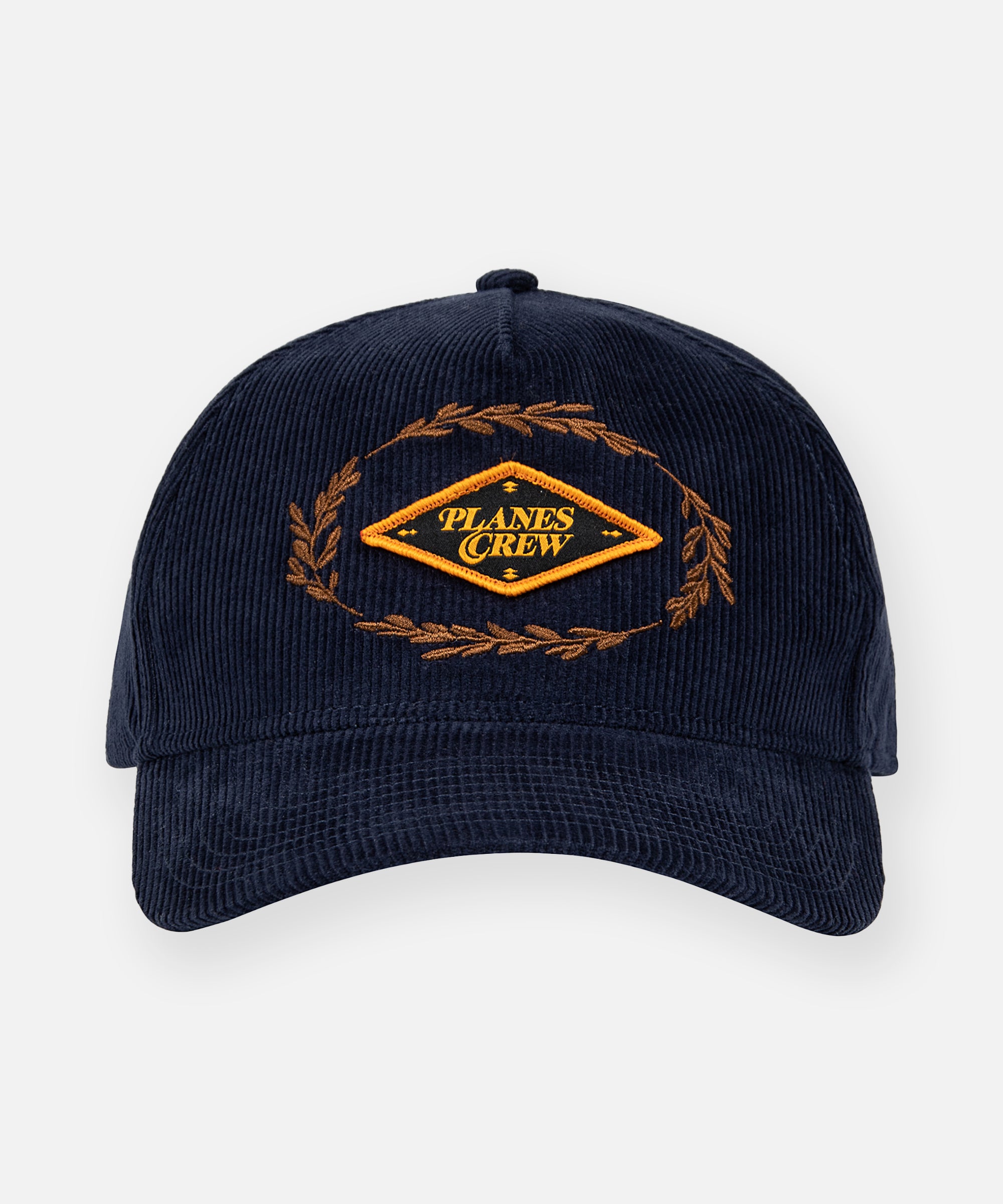 Autumn Corduroy Navy Snapback Hat