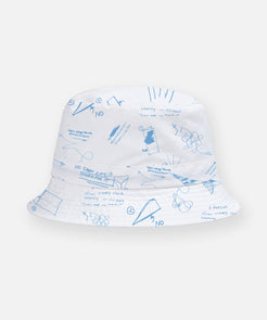 UV Sketch Print Packable Bucket Hat