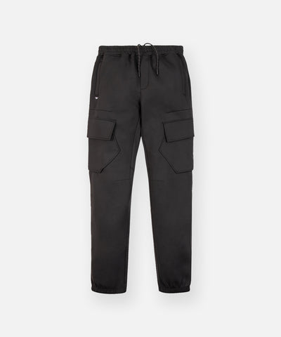 CUSTOM_ALT_TEXT: Paper Planes Utility Pocket Pant, color Black.