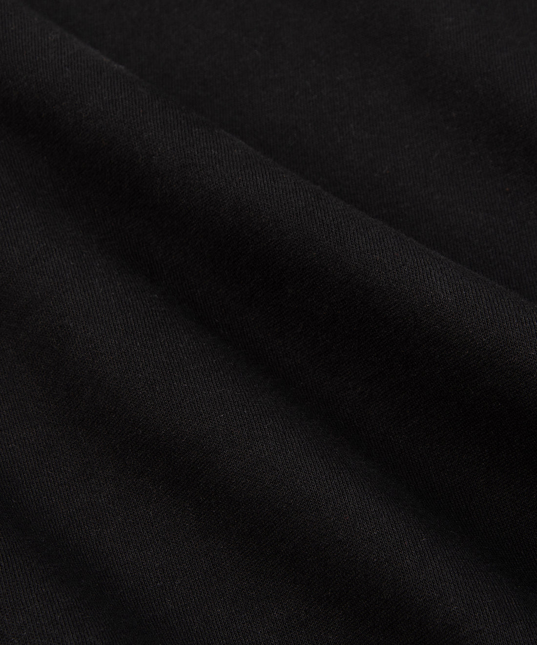 CUSTOM_ALT_TEXT: Closeup of fleece fabric on Paper Planes Dream Lab Sweatshirt, color Black.