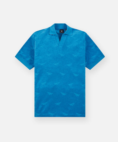 Jacquard Terry Johnny Collar Polo