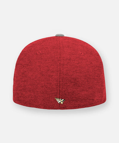 Crimson Wool Melton Two Tone Crown 59FIFTY Fitted Hat