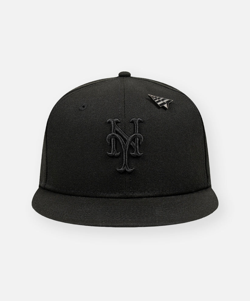 New York Mets x Paper Planes Blackout 59FIFTY Fitted Hat