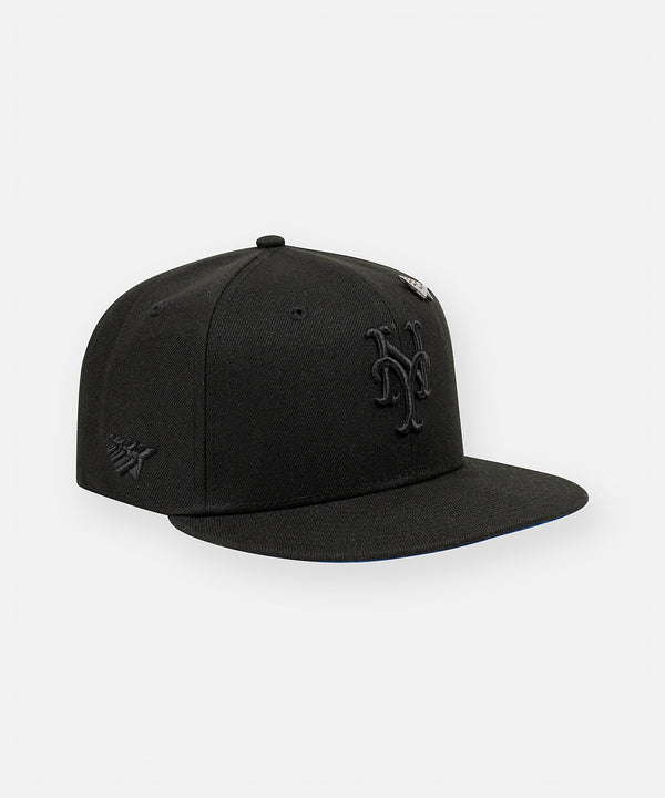 New York Mets x Paper Planes Blackout 9FIFTY Snapback Hat