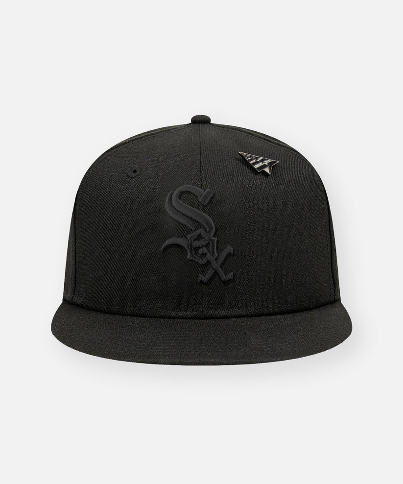 Chicago White Sox x Paper Planes Blackout 59FIFTY Fitted Hat