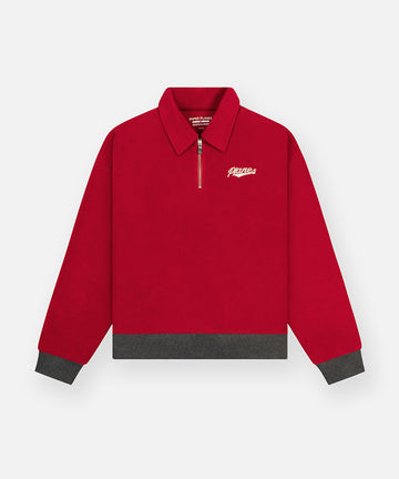 Reverse Fleece Half Zip Pullover