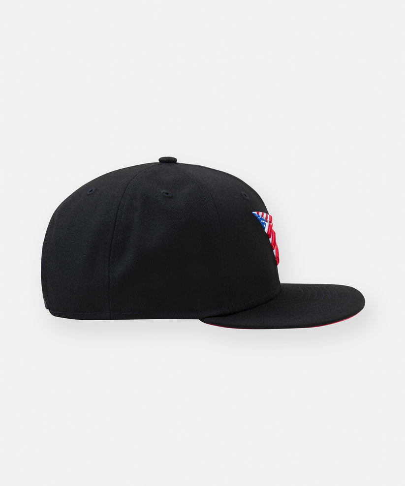 Black American Dream Crown Ultrasuede UV 9FIFTY Snapback Hat