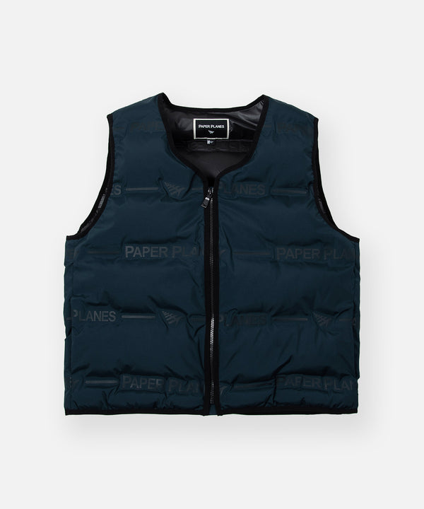 Embossed Puffer Vest