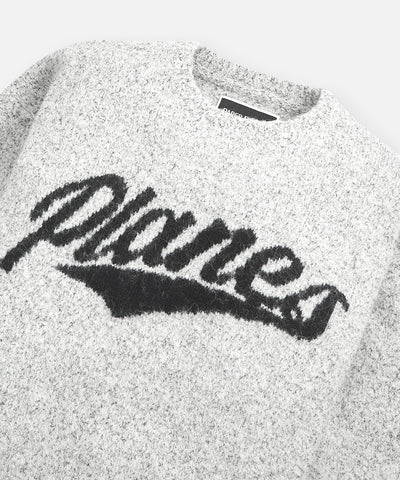 Planes Script Sweater Crew