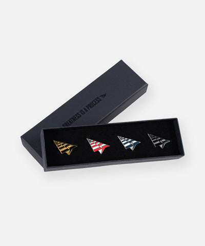 Metallic Planes Pin Set