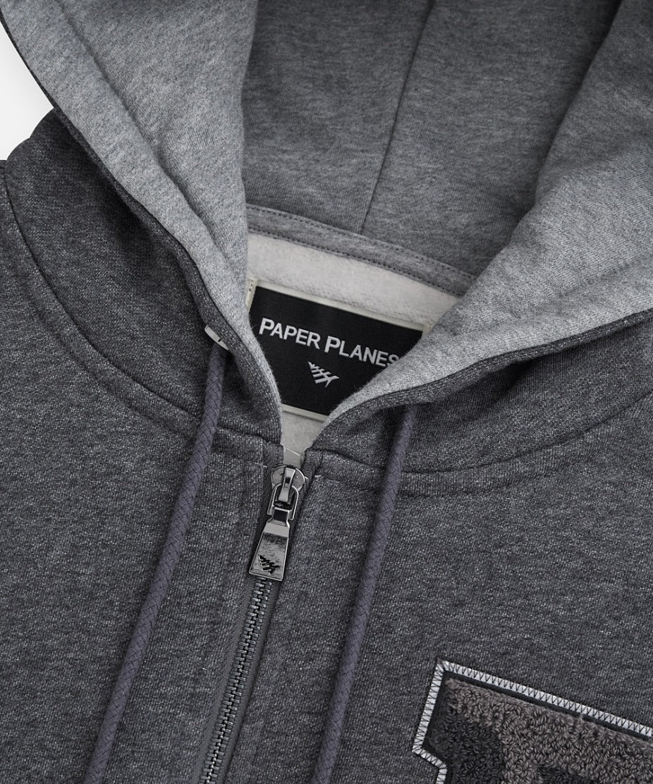 Relaxed Fit 3D Zip Hoodie