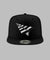 Perforated Black "On The Run II" High Crown 9Fifty Snapback Hat