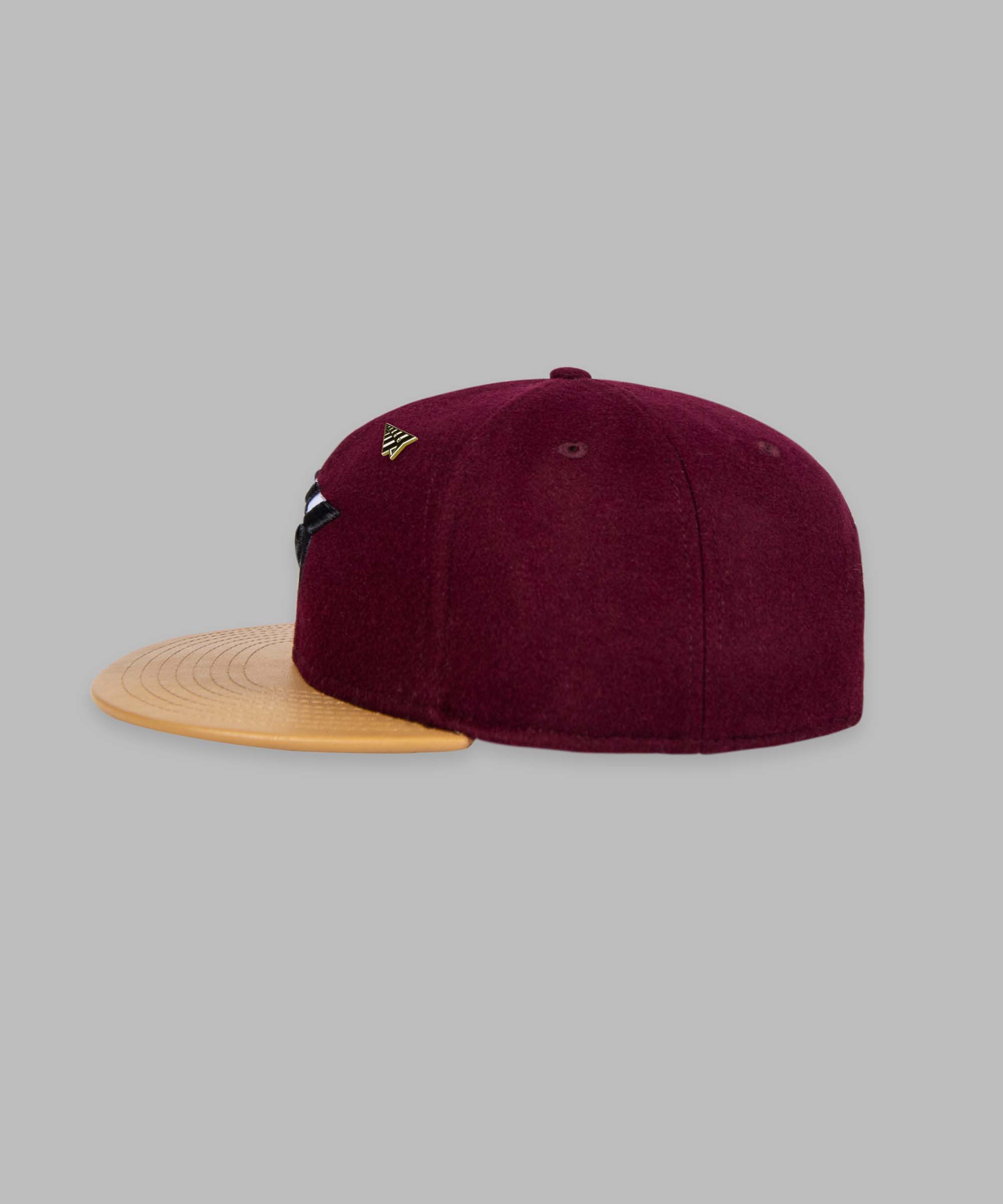 Paper Planes - Original Crown Melton Wool & Leather Strapback Hat