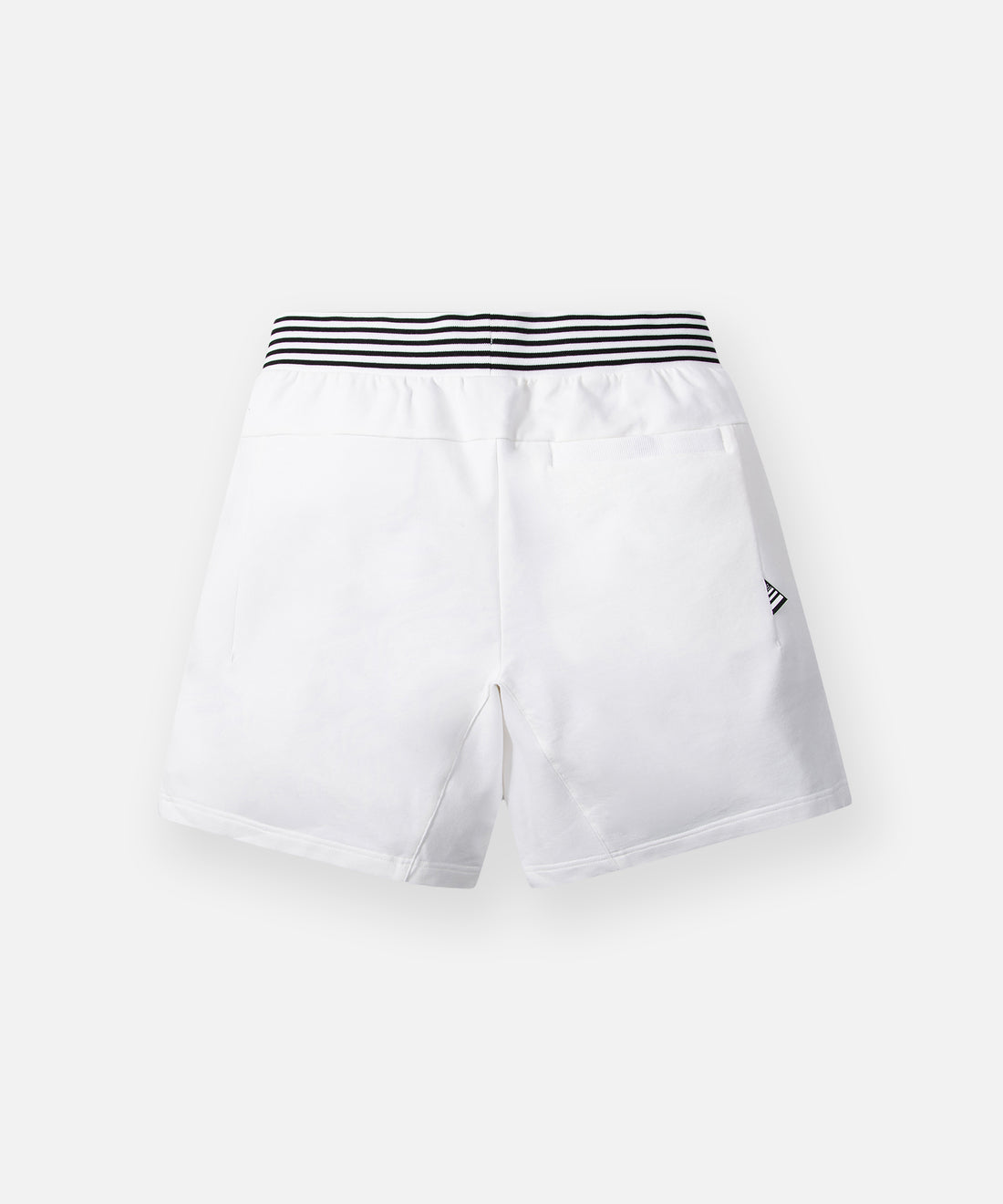 CUSTOM_ALT_TEXT: Back of Paper Planes Gusset Short color White.