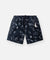 CUSTOM_ALT_TEXT: Paper Planes Sketch Print Swim Trunks color Indigo.