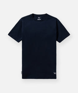 CUSTOM_ALT_TEXT: Paper Planes Essential Tee, color Midnight.