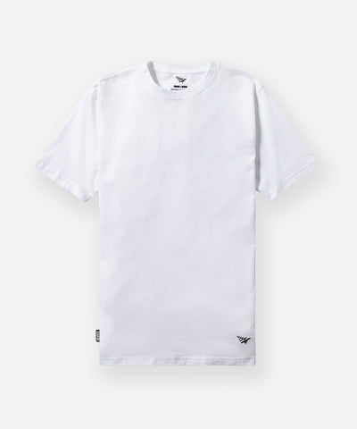 CUSTOM_ALT_TEXT: Paper Planes Essential Tee, color White.