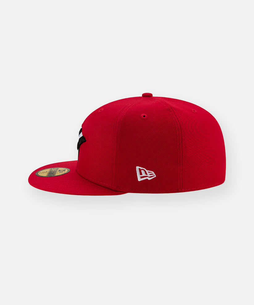 Crimson Crown Fitted Hat