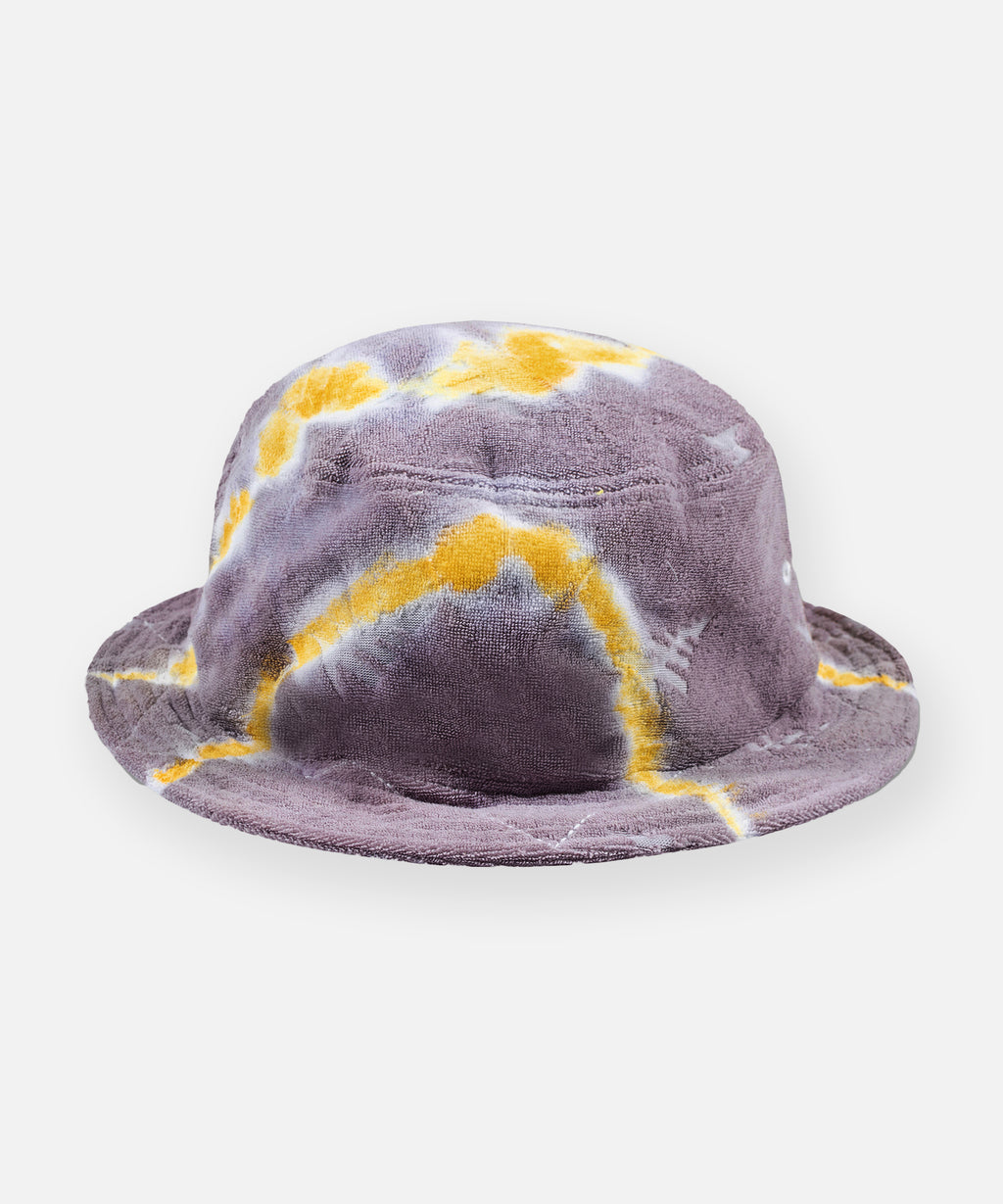 Paper Planes | Tie Dye Jacquard Terry Cloth Bucket Hat, Navy / S/M