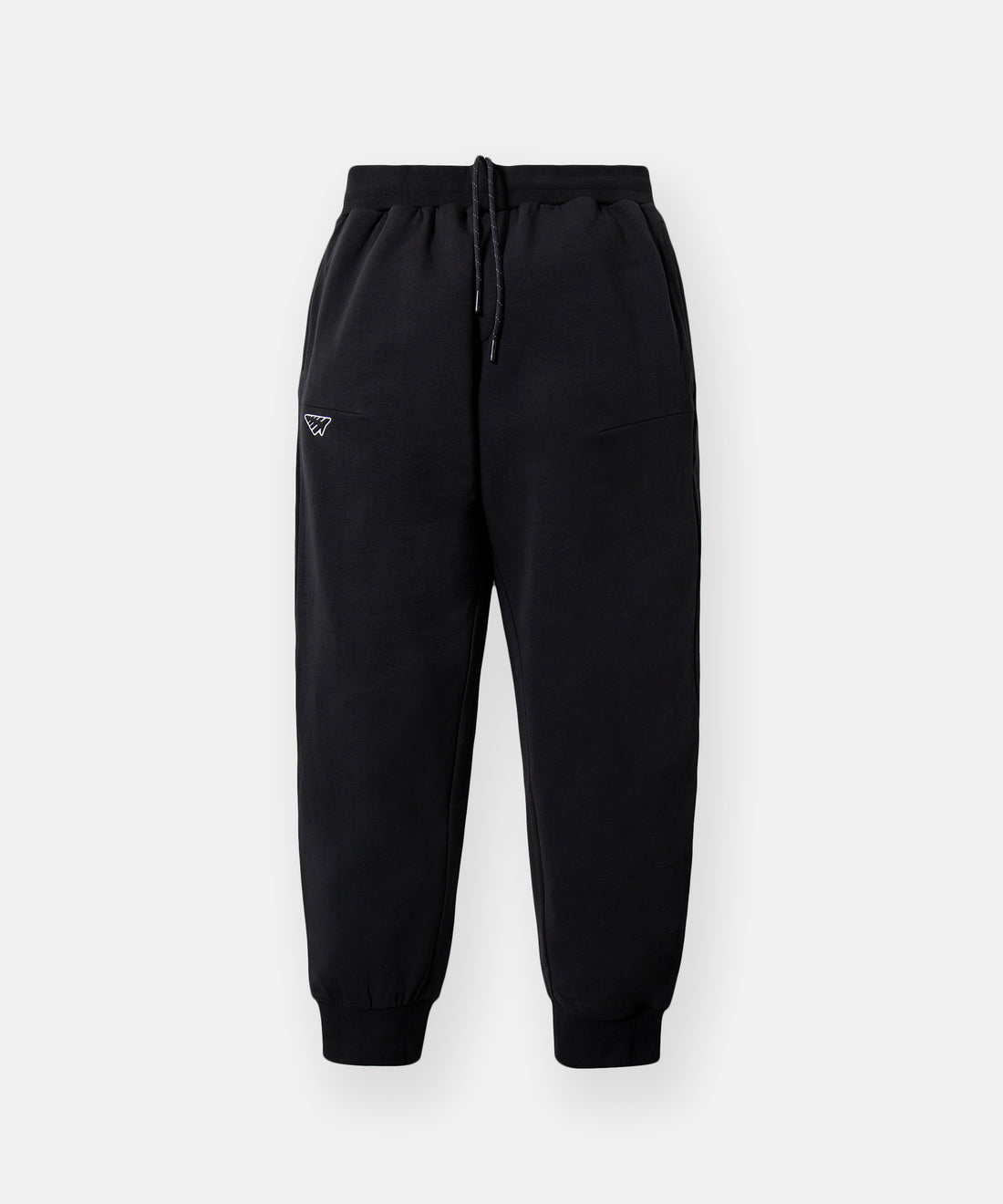 CUSTOM_ALT_TEXT: Paper Planes Solid Jogger, color Black.