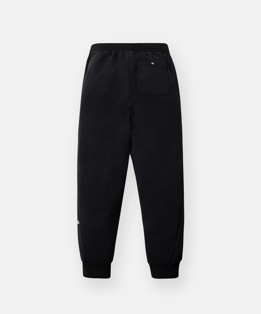 CUSTOM_ALT_TEXT: Back of Paper Planes Solid Jogger, color Black.