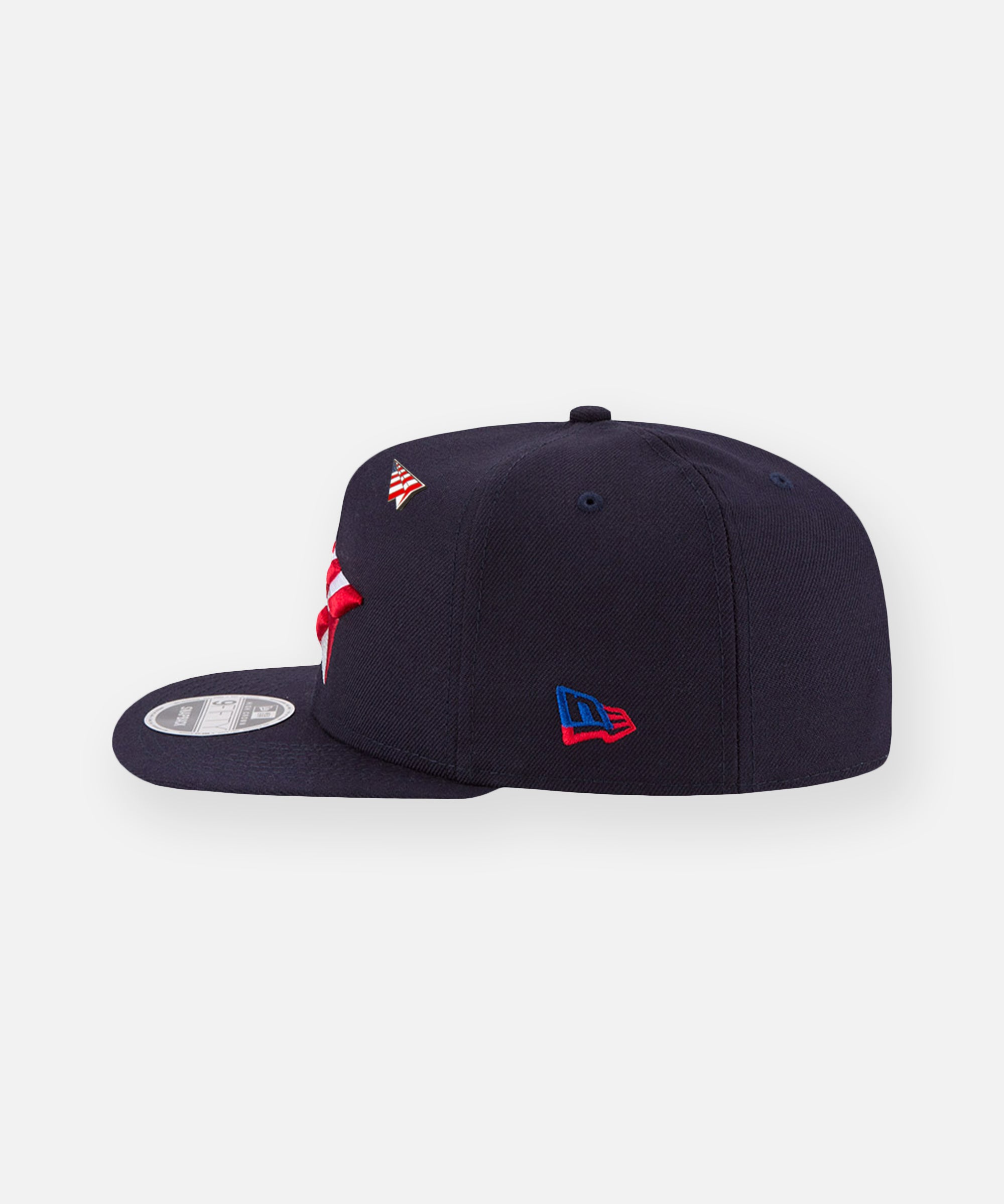 Atlanta Braves LEATHER BLACKOUT Fitted Hat by New Era